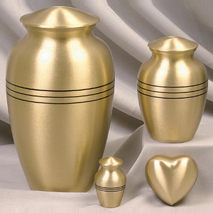 Brass Pewter Memorial Metal Brass Adults Human Funeral Ashes Cremation Urn American/European Style - Product Image 5