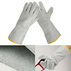 Haute qualité XL imperméable en cuir fendu gants de sécurité plein grain résistant à la chaleur Anti-coupure Mig Protection de soudage en gros - Product Image 6