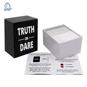 진실 또는 감히 파티 카드 게임 상자에 설정