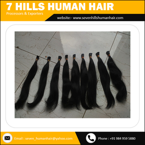Extensiones de cabello humano natural indio para mujeres precio de fábrica - Product Image 4
