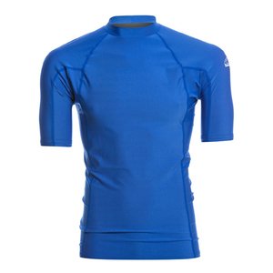 Men's Short Sleeve UPF 50 Plus Swim Shirt Breathable Solid Style UV Protective One Piece Surf Wear for Adults - Product Image 4