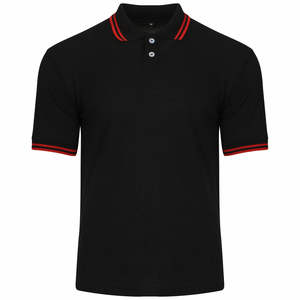 Camiseta de Manga Corta de Punto 100% Algodón, Transpirable, Talla Grande para Hombre, Estilo Formal, 220g, con Cuello de Punto Acanalado - Product Image 1