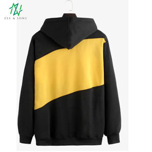 2021 Custom mens towel applique embroidery hoodies men chenille embroidered patches sweatshirt pullover <b>hoodie</b> - Product Image 2