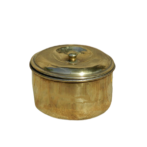 Boîte de chapati de taille personnalisée de forme ronde Conteneur de chapati en laiton poli d'or de qualité exclusive pour la vente chaude - Product Image 2