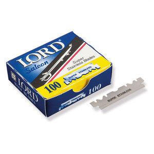Half cut 100 blades pack LORD Blades for barber straight razors