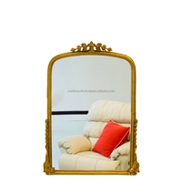 Miroirs muraux anciens encadrés de haute qualité, design moderne et luxueux, fabrication artisanale, aluminium, montage mural, ME-702, salon