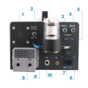 Analyseur Portable d'extraction pour voiture, de 6GHz, 2 ports, consommation d'énergie, analyseur Portable, avec imprimante, 5 gaz - Product Image 4