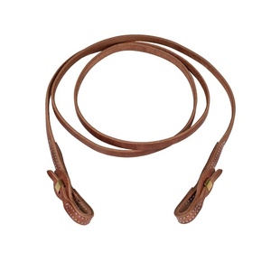 Riendas de Cuero Vacuno Negro Suave y Duradero para Caballos, Personalizadas para Bridas, Marca LLT, Logotipo Personalizado - Product Image 5