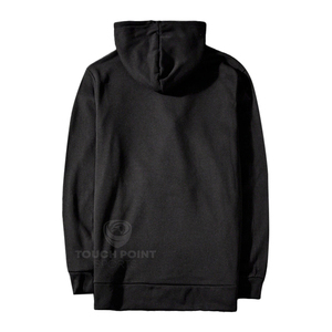 Sweat à capuche épais uni avec logo imprimé brodé pour homme - Product Image 6