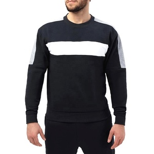 Sweat-shirt à col rond pour homme, couleur rouge, coupe classique, en coton molletonné, tricoté, décontracté, hiver, écologique - Product Image 1