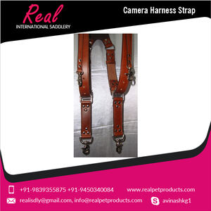 Sangles de caméra en cuir marron de haute qualité offre exclusive prix du marché indien sangle de harnais faite à la main - Product Image 2