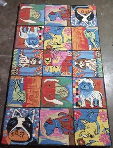 Alfombra Infantil de Lana Hecha a Mano con Estampado Animal, Acolchada, Antideslizante, Diseño Moderno - Product Image 4