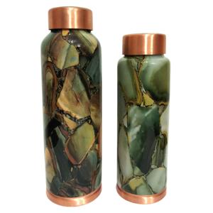 Elegante botella de agua de cobre pintada botella de agua de cobre impresa para el hogar hoteles y boda botella de cobre decorativa - Product Image 2