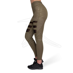 Leggings de sport pour femmes à taille mi-haute, motif écossais, séchage rapide, respirants, écologiques, pour fitness et yoga, avec poches côtelées, taille plus - Product Image 5