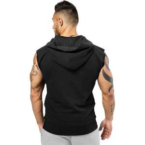 Camisetas sin mangas con capucha para hombre, ropa para entrenamiento, culturismo, corte muscular, gimnasio, Fitness, Ves - Product Image 2