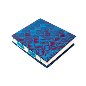 Handmade Mini Túi sóng máy tính xách tay 40 tờ ràng buộc trong phong cách may làm bằng màn hình giấy lokta in bằng tay - Product Image 2