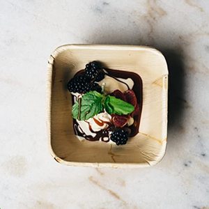 Bol à salade et à fruits rond en bois massif de qualité supérieure taille personnalisée bols de service de nourriture marron élégants pour la cuisine et la salle à manger - Product Image 6