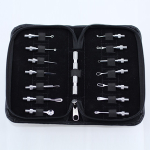 La elahi ชุดเครื่องมือกำจัดสิวหัวสิว14ชิ้นอุปกรณ์ทำความสะอาดรูขุมขน - Product Image 1