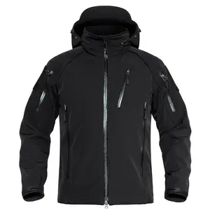 New Softshell Jacket Custom Design Winter Work Wear Windproof Waterproof Fleece Lined Zip Up Soft Shell Jacket