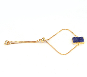 คอลเลกชันขายส่งสร้อยข้อมือล็อคแบบสไลด์น้ำตาลดรูซี่และซีแซดสร้อยข้อมือชุบทองแบบปรับได้สร้อยข้อมือโซ่ - Product Image 6