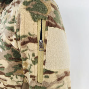 Manteau chaud de veste polaire de polyester tactique extérieure avec votre logo personnalisé et service d'OEM de marque - Product Image 6