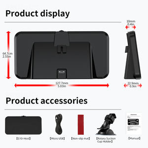 5,5 дюймовый G10 дешевый gps hud проекционный дисплей с мировым временем часы Автомобильный gps Спидометр Автомобильный электронный - Product Image 4