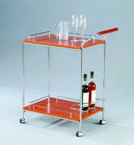 Chariot de service de cuisine moderne classique en bois - Product Image 1