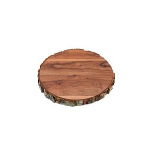 Planche à découper en bois massif, vaisselle écologique bois de cuisine, couleur bois foncé pour bois naturel et poli - Product Image 3