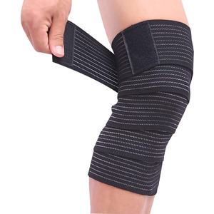 Unisex Breathable Fitness Weightlifting <b>Knee</b> Wraps Powerlifting <b>Knee</b> Wraps Protective With Custom Logo - Product Image 1