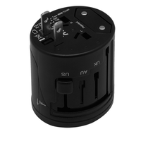 Adaptor Daya Universal Internasional Berkualitas Tinggi UPA02 dengan 1 Stopkontak, Merek Dapat Disesuaikan, Asal Cina, Bergaransi