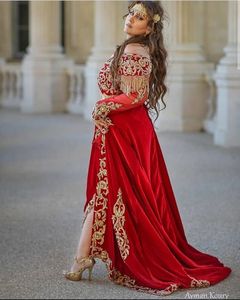 ATTRACTIVE KARAKU CAFTAN DRESS EMBROIDERY OF DABKA, CRYSTAL GLASS BEADS,GLASS STONE WORK FOR PARTY-WEAR @ 2022 - Product Image 1
