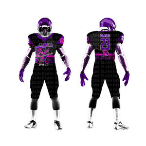 Uniformes de football américain personnalisés les plus populaires pas cher prix matériel de football américain brodé en sergé vêtements de football américain 2025 - Product Image 3