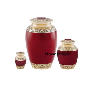 โกศใส่ศพทำด้วยมืออุปกรณ์งานศพสีสำหรับงานฌาปนกิจการออกแบบที่หรูหรา - Product Image 6