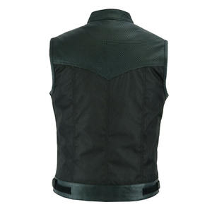 Real <b>Biker</b> <b>Leather</b> Waistcoat Motorcycle Motorbike <b>Leather</b> <b>Vest</b> - Product Image 6