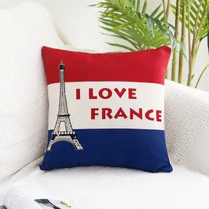 2019 Popular Style flag pattern Cushion Cover Decorative Sofa Pillow Case Unstuffed Pillow Cover Wholesale