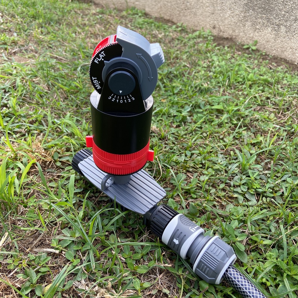 Arroseur de jardin multifonction à entraînement par engrenage avec base Trident 6 modèles d'eau Irrigation Petites zones d'arrosage moyennes ou grandes