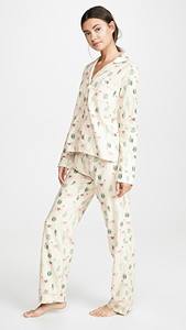 New stylish trending latest design for <b>sexy</b> woman summer night wear long sleeve and long pajama women wholesale cotton pajamas - Product Image 3