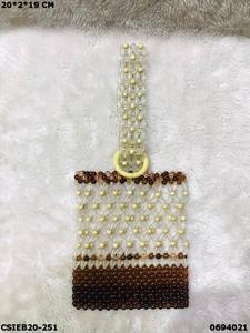 Sac exclusif fait à la main pour femmes | Sacs de perles de soirée de créateur faits à la main - Product Image 2