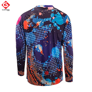 T-shirt léger Jersey tissu nouveaux designs 100% chemises de motocross respirantes avec marque personnalisée et sublimation - Product Image 2