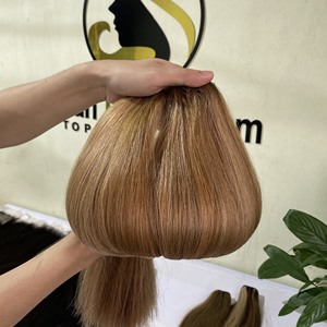 Extensiones de cabello humano 100% brasileño, pelo de trama de Color marrón liso de alta calidad, venta al por mayor - Product Image 1