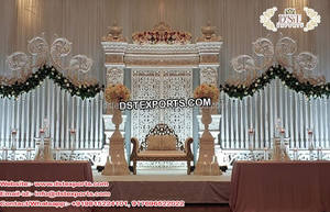 Cadre de porte de mariage traditionnel en fibre de verre, léger, nouveau, décoration de scène Rajwada, panneau de porte de réception glamour - Product Image 2