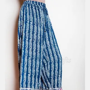Новое поступление, женские брюки-Палаццо с принтом, эластичная резинка на талии, длина по щиколотку