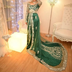Nuevo y más reciente-diseño-hermosa novia vestido para boda con adornos de cristal cuentas de vidrio piedra trabajo = 2020 - Product Image 1