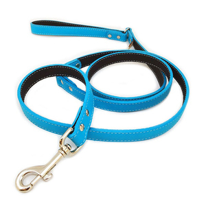 Laisse de chien en cuir de luxe personnalisée à motif imprimé solide petite laisse rembourrée pour animaux de compagnie décoration en dentelle pour l'entraînement à la marche en plein air - Product Image 5