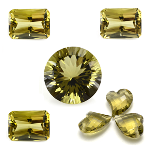 Prix d'usine en gros Quartz d'olive naturel à facettes pierres précieuses en vrac trillion taillées toutes tailles certifié IGI paires disponibles - Product Image 2