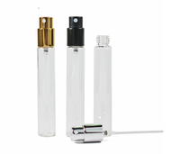 Flacon en verre unique de 15ml avec pompe à vis en aluminium pour atomiseur de parfum de poche d'huile de parfum Vaporisateur de parfum portable de 15ml