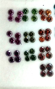 Kim Cương Tự Nhiên, Cao Cấp Vòng Cắt Mặt Kim Cương Lỏng Lẻo Màu Xanh Lá Cây 100% Kim Cương Tự Nhiên Igi Chứng Nhận Đá Tuyệt Vời Si3 I3 - Product Image 4