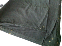 Bâche robuste imperméable vert olive en coton/polyester 680 g/m² enduite PU, résistante à l'eau, pour textiles de maison et couvertures multi-usages