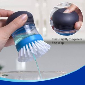 Spazzola per il palmo dell'erogazione del sapone, spazzola da cucina per la pulizia del lavandino della pentola del piatto - Product Image 6