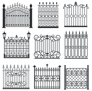Sắt nhà cổng/sắt cổng thiết kế/Thép không gỉ Cổng ngoài trời cầu thang đường sắt với cài đặt Kit cho các bước tay đường ray Matte Trắng - Product Image 6